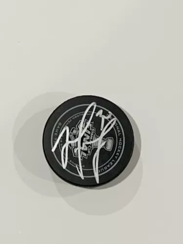 MATT MURRAY SIGNED 2016 STANLEY CUP FINALS OFFICIAL GAME PUCK PENGUINS PROOF 2