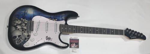 MATT SKIBA SIGNED SKULL ELECTRIC GUITAR ALKALINE TRIO BLINK 182 JSA COA COLLECTIBLE MEMORABILIA