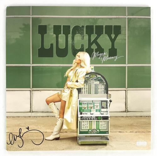 MEGAN MORONEY SIGNED AUTOGRAPH ALBUM VINYL RECORD LP – LUCKY W/ JSA COA COLLECTIBLE MEMORABILIA