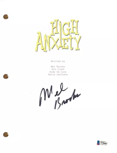 MEL BROOKS SIGNED AUTOGRAPH HIGH ANXIETY MOVIE SCRIPT SCREENPLAY BECKETT COA COLLECTIBLE MEMORABILIA