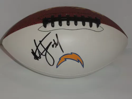 MELVIN INGRAM SIGNED FOOTBALL LOS ANGELES CHARGERS SAN DIEGO RARE