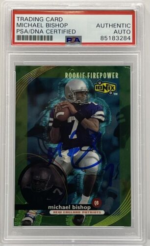 MICHAEL BISHOP SIGNED 1999 IONIX ROOKIE CARD PSA/DNA SLABBED KANSAS STATE COLLECTIBLE MEMORABILIA