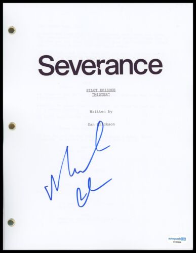 MICHAEL CHERNUS “SEVERANCE” AUTOGRAPH SIGNED COMPLETE PILOT EPISODE SCRIPT ACOA COLLECTIBLE MEMORABILIA