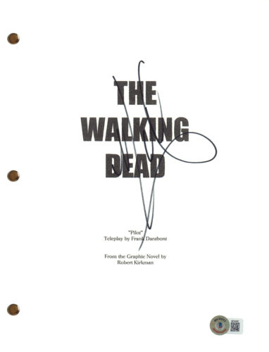 MICHAEL CUDLITZ SIGNED AUTOGRAPH THE WALKING DEAD PILOT EPISODE SCRIPT BAS COA COLLECTIBLE MEMORABILIA