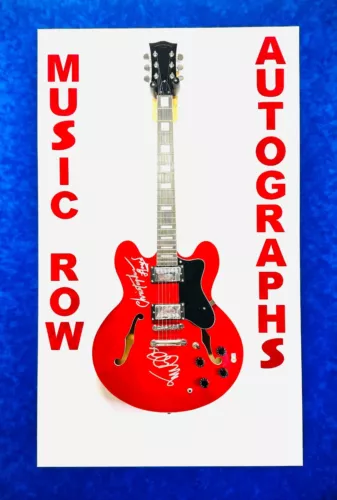 MICHAEL J. FOX C. LLOYD AUTOGRAPH SIGNED GUITAR BACK TO THE FUTURE BECKETT COLLECTIBLE MEMORABILIA