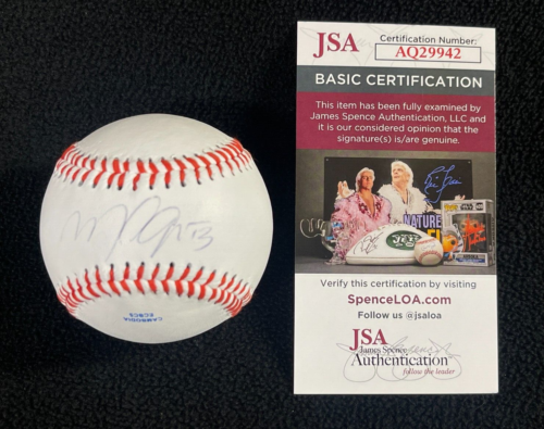 MIKE GERBER SIGNED DETROIT TIGERS BASEBALL JSA COA COLLECTIBLE MEMORABILIA