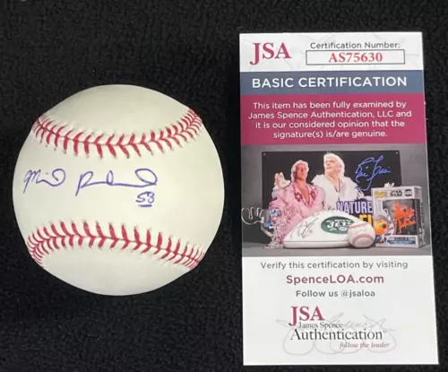 MIKE RABELO SIGNED DETROIT TIGERS OML BASEBALL JSA COA COLLECTIBLE MEMORABILIA