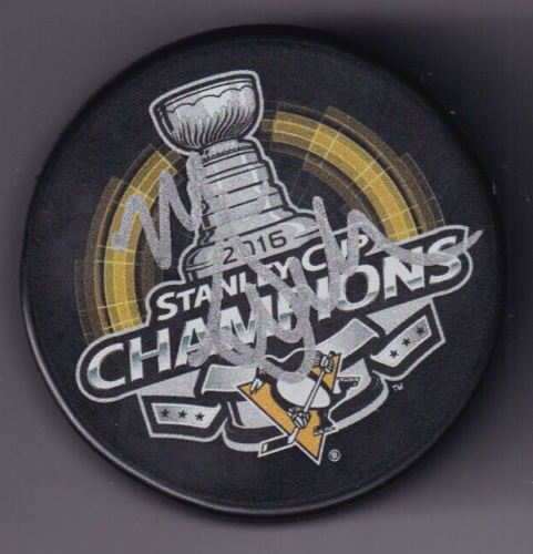 MIKE SULLIVAN SIGNED (PITTSBURGH PENGUINS) 2016 STANLEY CUP HOCKEY PUCK W/COA COLLECTIBLE MEMORABILIA