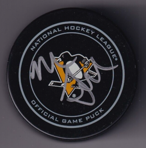 MIKE SULLIVAN SIGNED (PITTSBURGH PENGUINS) OFFICIAL GAME HOCKEY PUCK W/COA COLLECTIBLE MEMORABILIA