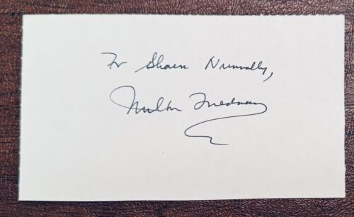 MILTON FRIEDMAN SIGNED AUTOGRAPHED 3×5 CARD JSA LETTER ECONOMIST COLLECTIBLE MEMORABILIA