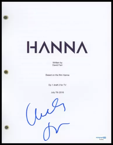 MIREILLE ENOS “HANNA” AUTOGRAPH SIGNED ‘MARISSA’ FULL PILOT EPISODE SCRIPT ACOA COLLECTIBLE MEMORABILIA