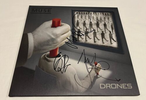 MUSE SIGNED DRONES VINYL RECORD JSA COLLECTIBLE MEMORABILIA
