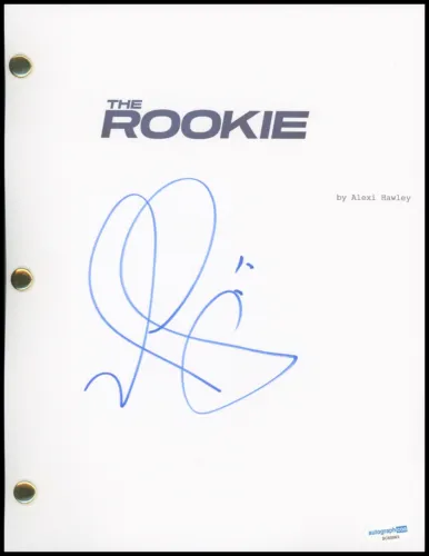 NATHAN FILLION “THE ROOKIE” AUTOGRAPH SIGNED COMPLETE PILOT EPISODE SCRIPT ACOA COLLECTIBLE MEMORABILIA