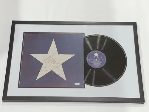 NEIL YOUNG SIGNED FRAMED “HAWKS & DOVES” LP 25×16.5 ALBUM DISPLAY CSNY JSA LOA COLLECTIBLE MEMORABILIA