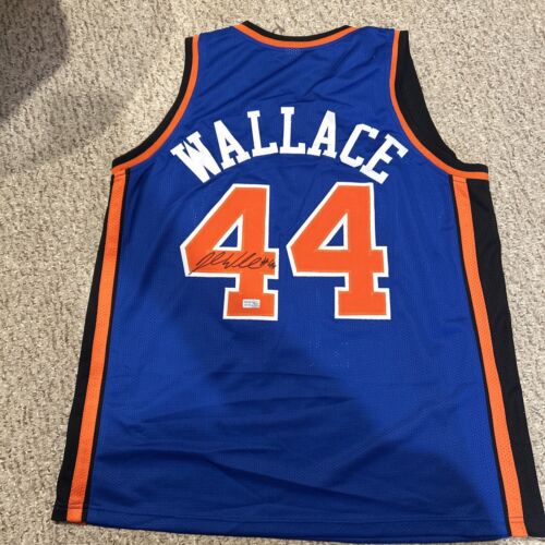 NEW YORK KNICKS- JOHN WALLACE SIGNED AUTOGRAPH JERSEY TRISTAR COA SYRACUSE COLLECTIBLE MEMORABILIA