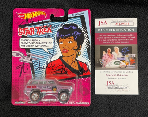 NICHELLE NICHOLS SIGNED STAR TREK UHURA HOT WHEELS JEEP WRANGLER CAR JSA COA COLLECTIBLE MEMORABILIA