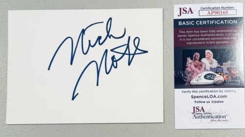 NICK NOLTE SIGNED AUTOGRAPHED 4.5 X 6 CARD JSA CERT COLLECTIBLE MEMORABILIA