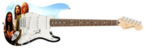 NIRVANA AUTOGRAPHED SIGNED GRAPHICS VINTAGE PHOTO STRAT GUITAR ACOA COLLECTIBLE MEMORABILIA