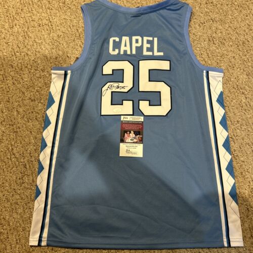 NORTH CAROLINA TAR HEELS- JASON CAPEL SIGNED AUTOGRAPH JERSEY JSA COA BASKETBALL COLLECTIBLE MEMORABILIA