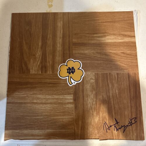 NOTRE DAME FIGHTING IRISH- HANNAH HIDALGO SIGNED AUTOGRAPH LOGO FLOORBOARD COA COLLECTIBLE MEMORABILIA