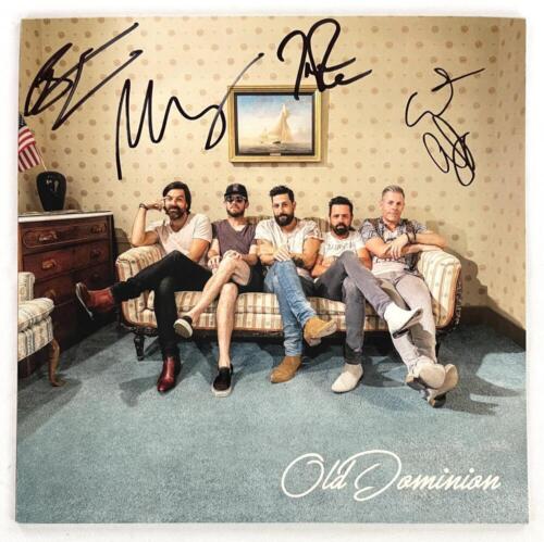 OLD DOMINION BAND SIGNED AUTOGRAPH ALBUM VINYL RECORD LP – MATTHEW RAMSEY +4 JSA COLLECTIBLE MEMORABILIA