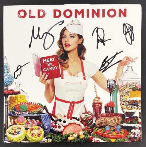 OLD DOMINION FULL BAND SIGNED AUTOGRAPH ALBUM VINYL RECORD MEAT & CANDY JSA COA COLLECTIBLE MEMORABILIA