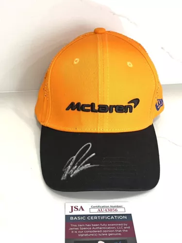 Oscar Piastri Hand Signed McLaren Racing Hat Formula 1 F1 Champion Driver JSA #3