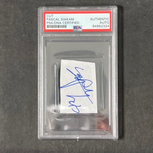 PASCAL SIAKAM SIGNED CUT PSA/DNA SLABBED AUTO AUTOGRAPHED RAPTORS COLLECTIBLE MEMORABILIA