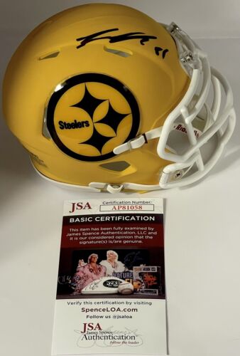 PAT FREIERMUTH SIGNED AUTOGRAPHED CUSTOM PITTSBURGH STEELERS MINI HELMET JSA COA COLLECTIBLE MEMORABILIA