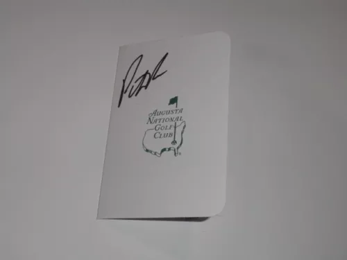 PATRICK REED SIGNED MASTERS SCORECARD 2018 CHAMPION PROOF AUTOGRAPHED