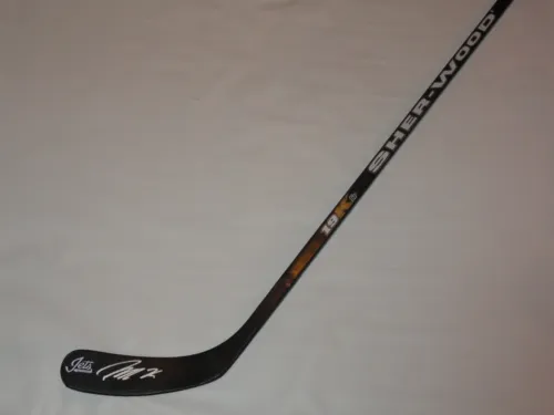 PATRIK LAINE SIGNED SHERWOOD HOCKEY STICK WINNIPEG JETS CALDER PROOF JSA COA