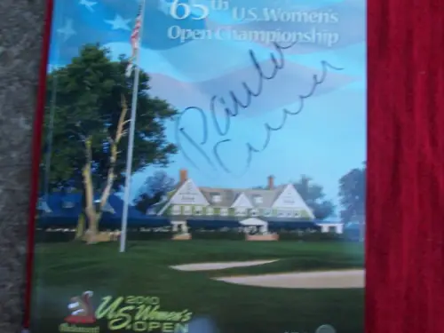PAULA CREAMER SIGNED 2010 US OPEN PROGRAM CHAMPION RARE