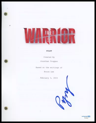 PERRY YUNG “WARRIOR” AUTOGRAPH SIGNED ‘FATHER JUN’ PILOT EPISODE SCRIPT ACOA COLLECTIBLE MEMORABILIA