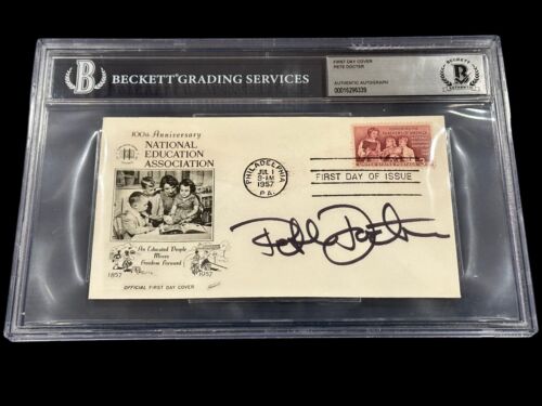 PETE DOCTER DISNEY PIXAR UP MONSTERS INC RARE SIGNED AUTOGRAPH BAS BECKETT SLAB COLLECTIBLE MEMORABILIA