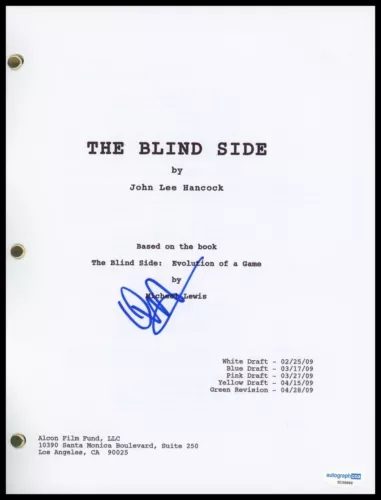 QUINTON AARON “THE BLIND SIDE” AUTOGRAPH SIGNED COMPLETE SCRIPT SCREENPLAY ACOA COLLECTIBLE MEMORABILIA