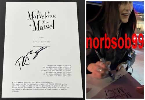 RACHEL BROSNAHAN SIGNED THE MARVELOUS MRS. MAISEL PILOT SCRIPT EXACT VIDEO PROOF COLLECTIBLE MEMORABILIA