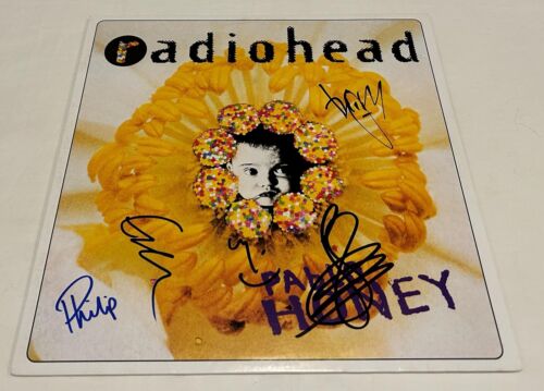 RADIOHEAD SIGNED PABLO HONEY VINYL RECORD JSA COLLECTIBLE MEMORABILIA