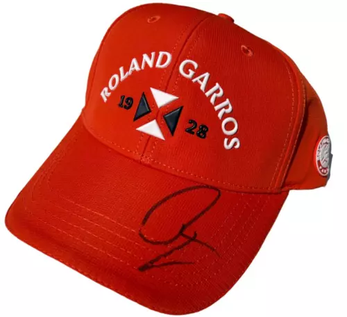 RAFAEL NADAL SIGNED FRENCH OPEN ROLAND GARROS TENNIS HAT CAP AO US OPEN RAFA JSA COLLECTIBLE MEMORABILIA