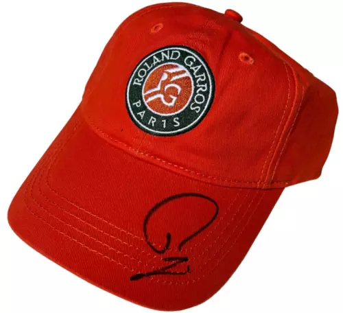 RAFAEL NADAL SIGNED FRENCH OPEN ROLAND GARROS TENNIS HAT CAP RAFA JSA *RARE* COLLECTIBLE MEMORABILIA