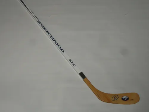 RASMUS RISTOLAINEN SIGNED SHERWOOD HOCKEY STICK BUFFALO SABRES AUTOGRAPHED PROOF
