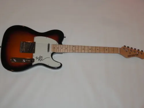 RAY LAMONTAGNE SIGNED SUNBURST ELECTRIC GUITAR FOLK LEGEND JSA COA