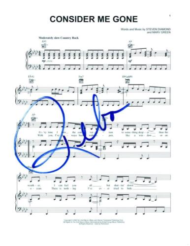 Reba McEntire Signed Autograph Consider Me Gone Sheet Music - Country ...