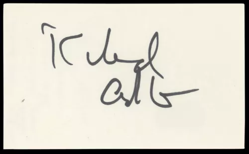 RICHARD ADLER MUSICIAN AUTHENTIC SIGNED 3×5 INDEX CARD AUTOGRAPHED BAS #AD70392 COLLECTIBLE MEMORABILIA