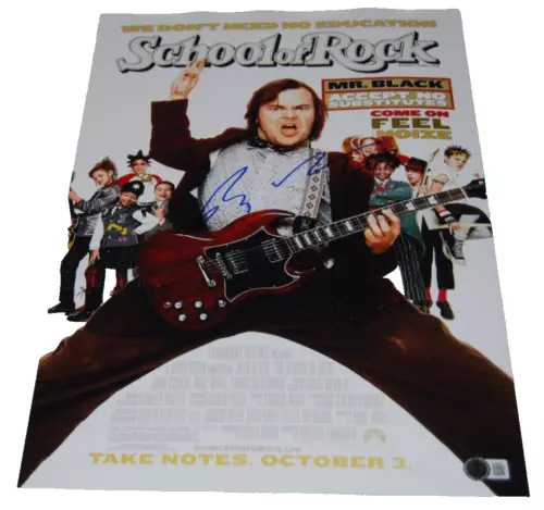 RICHARD LINKLATER signed (SCHOOL OF ROCK) Director 12x18 Movie poster BECKETT