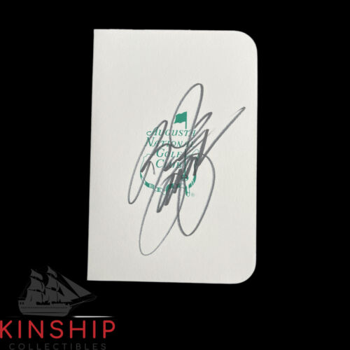 RICKIE FOWLER SIGNED MASTERS SCORECARD JSA COA AUGUSTA PGA GOLF AUTO Z1564 COLLECTIBLE MEMORABILIA