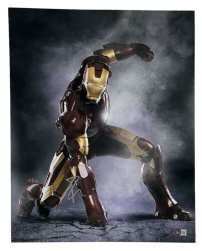 ROBERT DOWNEY JR SIGNED IRON MAN 16×20 PHOTO TONY STARK AUTOGRAPH BECKETT COA COLLECTIBLE MEMORABILIA