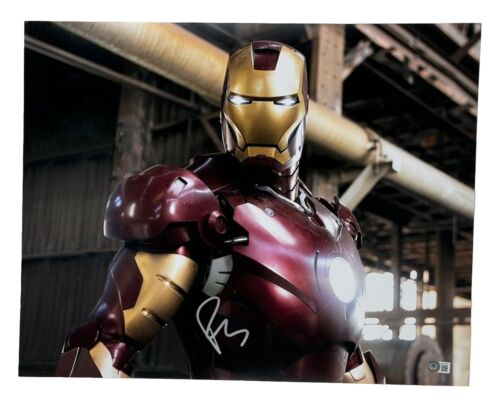 ROBERT DOWNEY JR SIGNED IRON MAN 16×20 PHOTO TONY STARK AUTOGRAPH BECKETT COA COLLECTIBLE MEMORABILIA