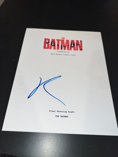 ROBERT PATTINSON SIGNED AUTOGRAPH MOVIE SCRIPT THE BATMAN KRAVITZ BAS COA AUTO D COLLECTIBLE MEMORABILIA