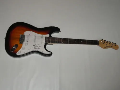 ROBIN ZANDER SIGNED SUNBURST ELECTRIC GUITAR CHEAP TRICK AUTOGRAPHED JSA COA