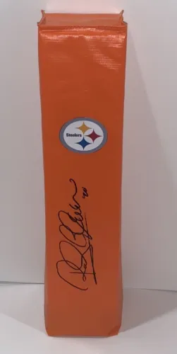 ROCKY BLEIER SIGNED TOUCHDOWN PYLON PITTSBURGH STEELERS FOOTBALL PROOF JSA COA